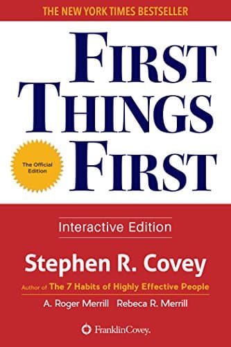 First things first! – Stephen R. Covey könyvborító