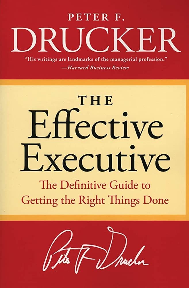 The Effective Executive – Peter Drucker könyvborító