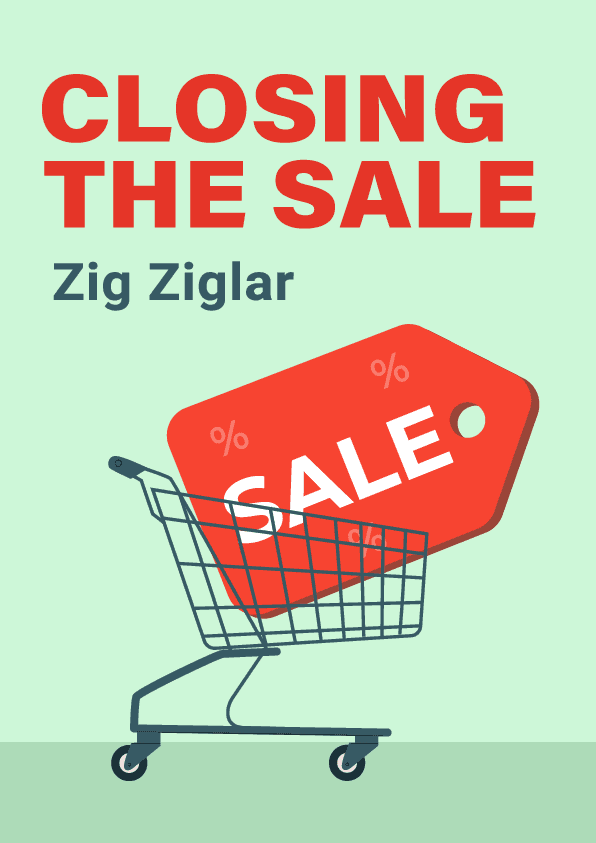 Closing the Sale – Zig Ziglar könyvborító