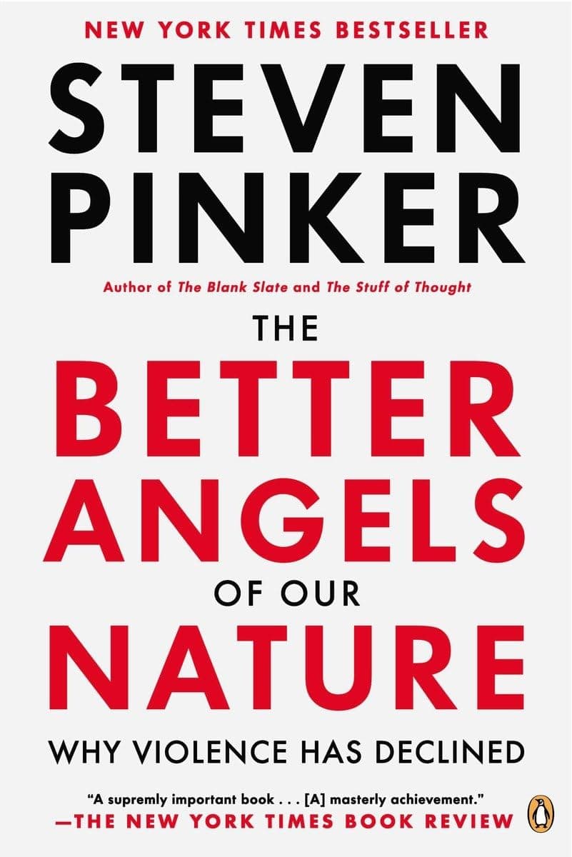 The Better Angels of Our Nature – Steven Pinker könyvborító