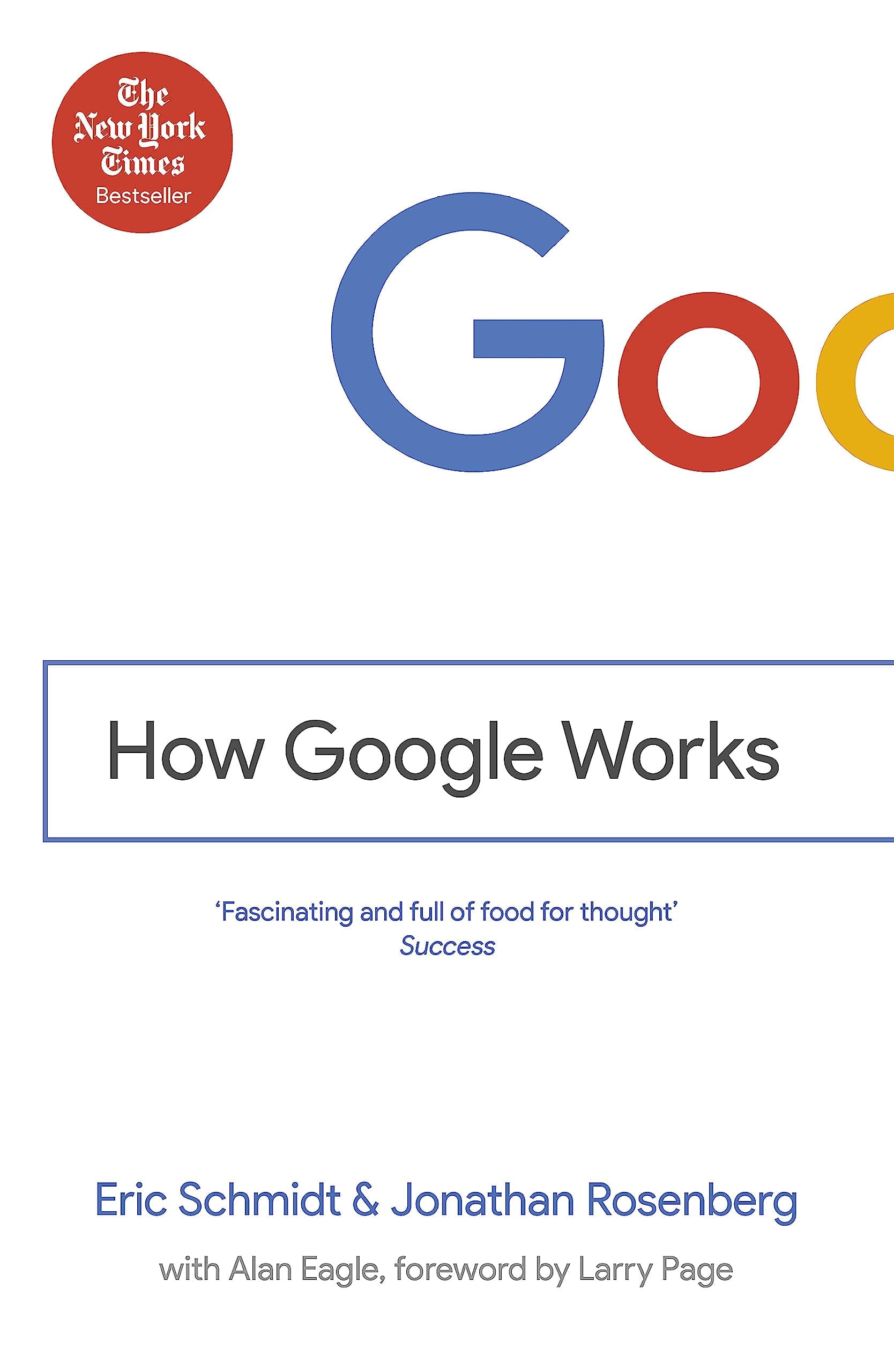 How Google Works – Eric Schmidt könyvborító