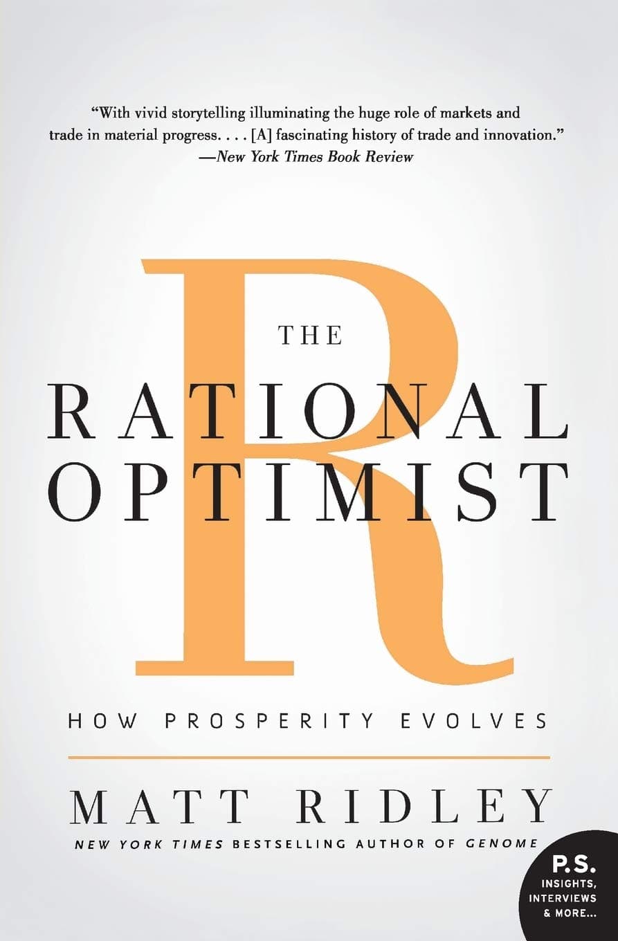 The Rational Optimist – Matt Ridley könyvborító