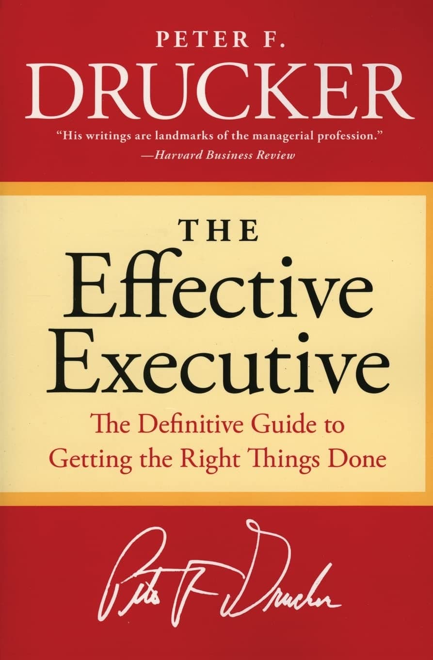 The Effective Executive – Peter Drucker könyvborító