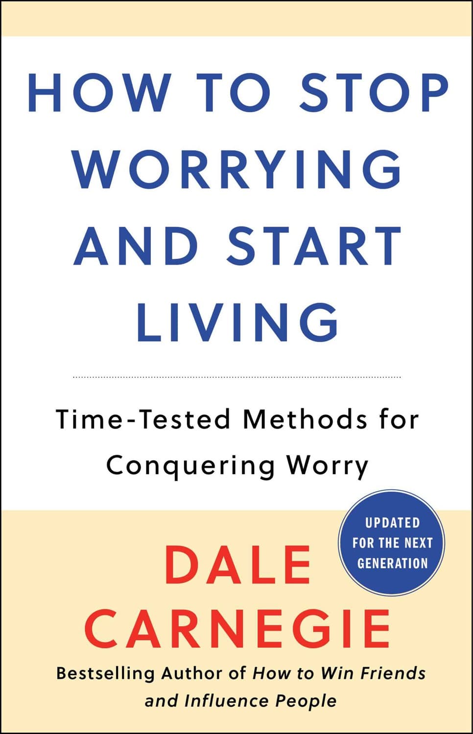 How to Stop Worrying and Start Living – Dale Carnegie könyvborító