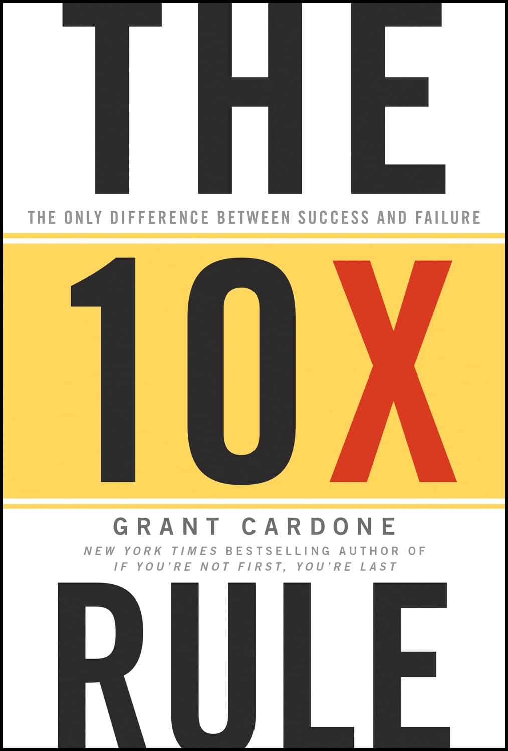 The 10X Rule – Grant Cardone könyvborító