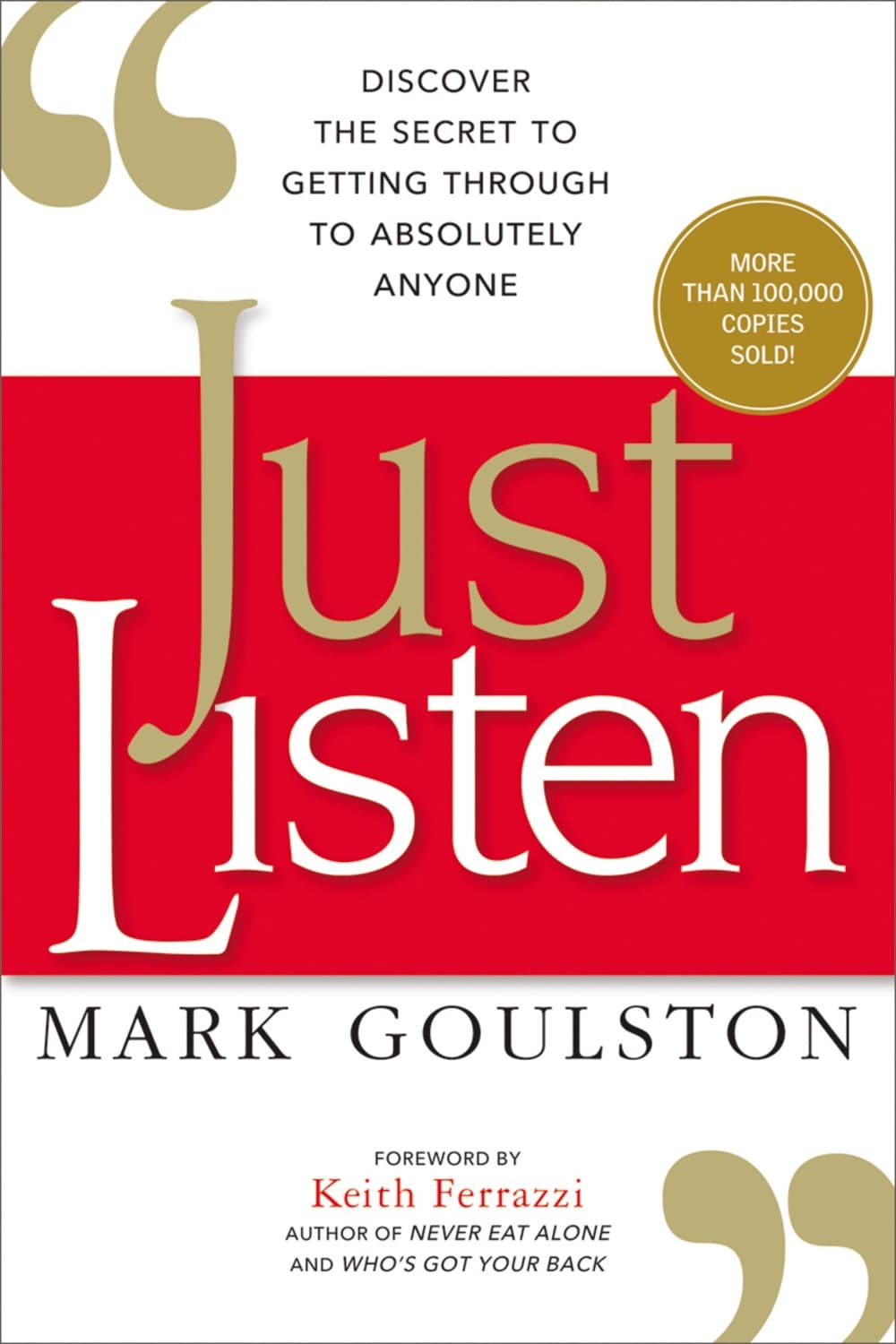 Just Listen – Mark Goulston könyvborító
