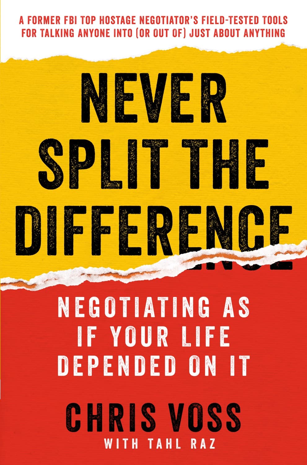 Never Split the Difference – Chris Voss könyvborító