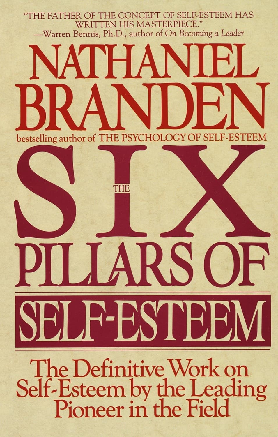 The Six Pillars of Self-Esteem – Nathaniel Branden könyvborító