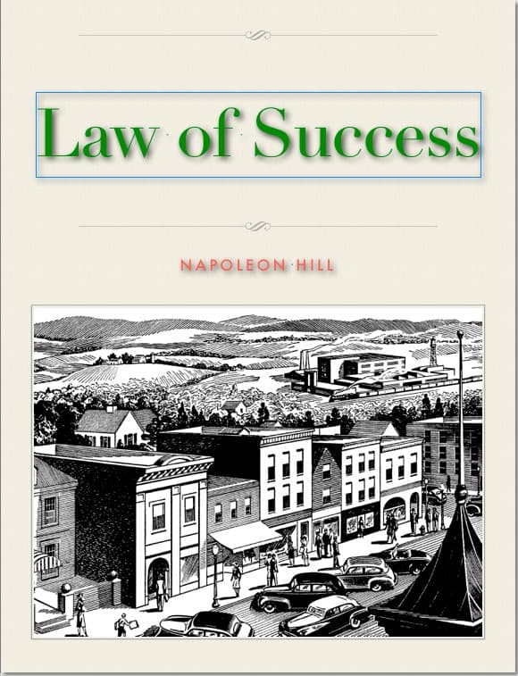 The Law of Success – Napoleon Hill könyvborító