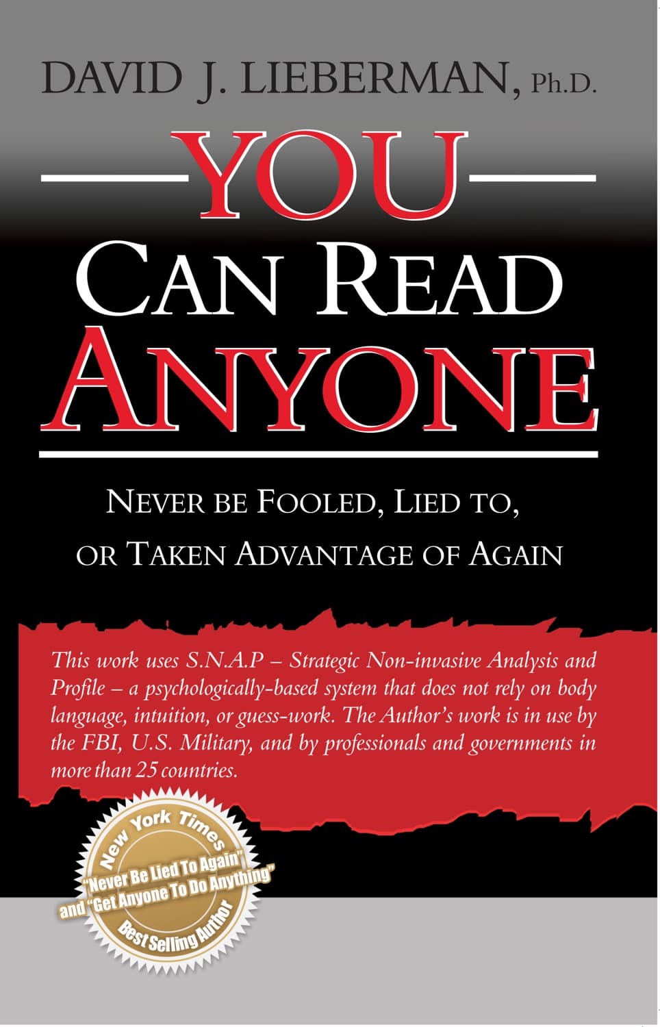 You Can Read Anyone – Dr. David J. Lieberman könyvborító