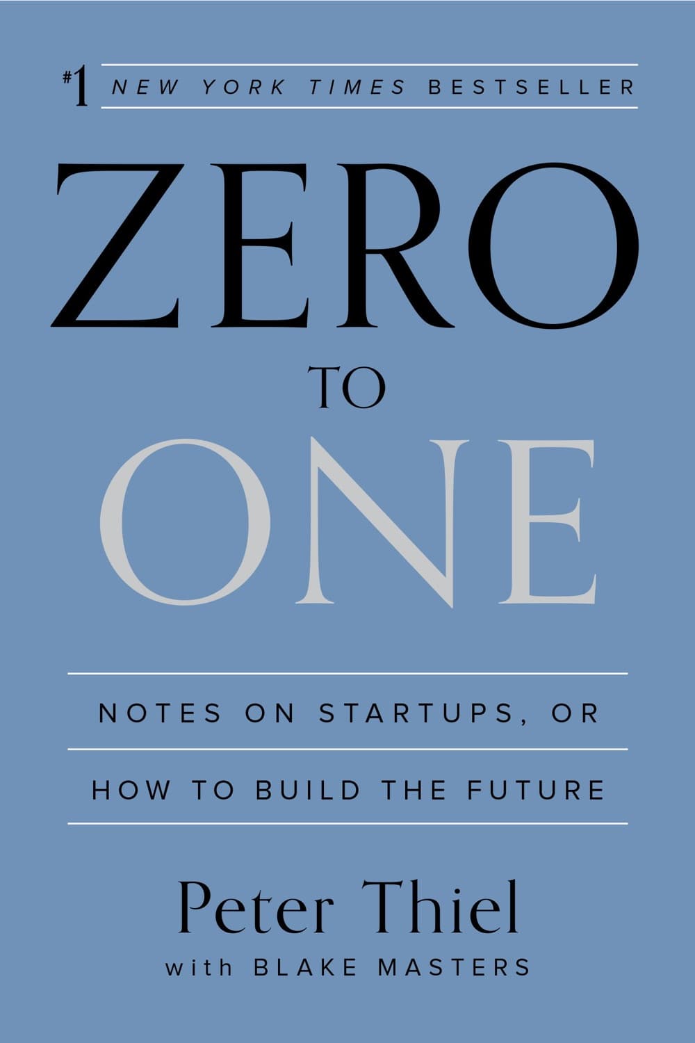 Zero to One – Peter Thiel könyvborító