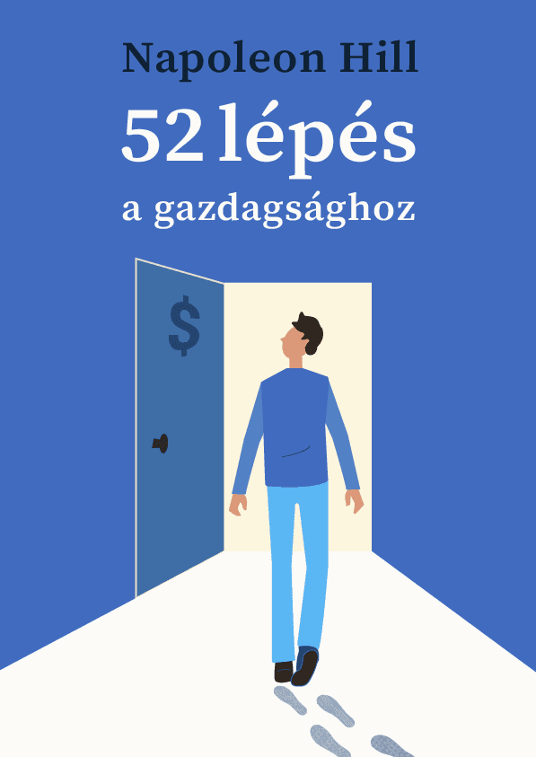 Ötvenkét lépés a gazdagsághoz – Napoleon Hill könyvborító