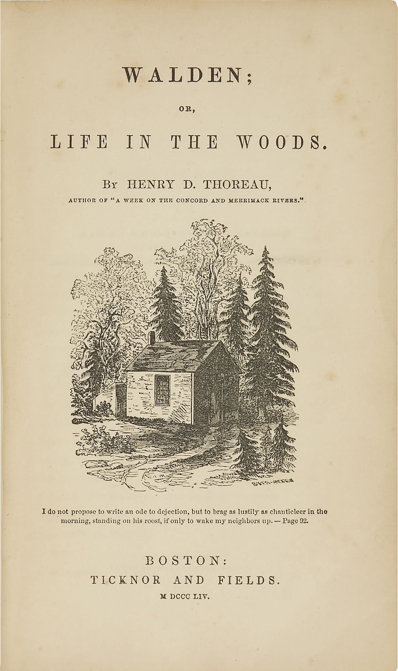 Walden – Henry David Thoreau könyvborító